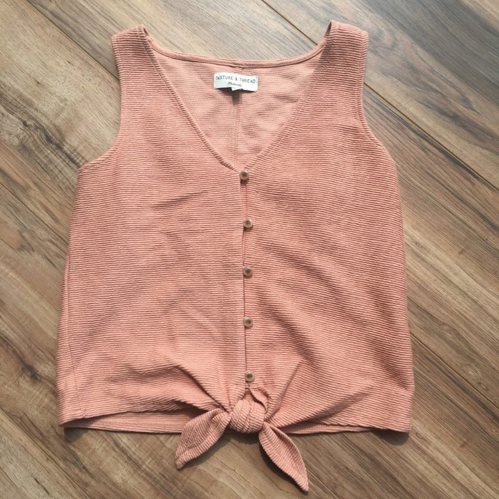 Madewell pink knit tank top🌸